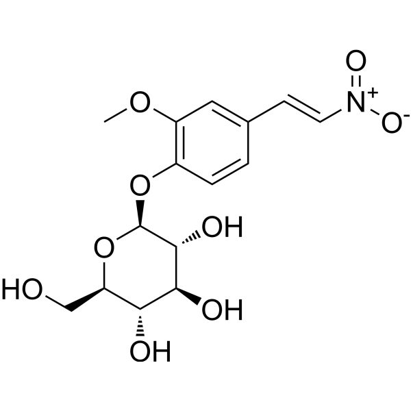 MNP-Glc (2-Methoxy-4-(2-nitroethenyl)phenyl β-D-glucopyranoside) 70622-80-9